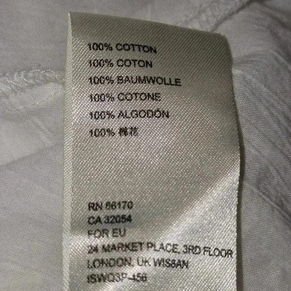 Free People Teddy Tux Tunic Top w Pockets White SZ S Coquette Coastalgrandma - Picture 11 of 14